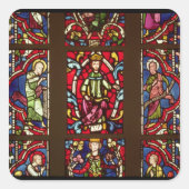 Tree of Jesse Quadratischer Aufkleber (Vorderseite)