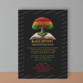 Tree of Knowledge Black History 100 years Einladung