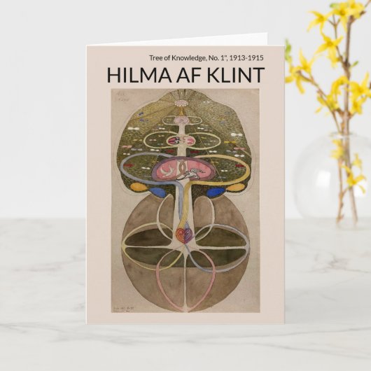 Tree of Knowledge No.1, Hilma af Klint Karte (Gelbe Blume)