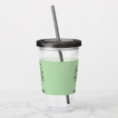 🌳 Tree of Life Acrylic Tumbler with Straw - Drink Acryltrinkbecher (Links)