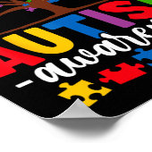 Tree Of Life Autism Awareness Love Accept Support  Poster (Ecke)