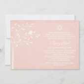 Tree of Life Baby Girl Naming Day Einladung (Vorderseite)