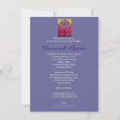 Tree of Life Bar Bat Mitzvah Einladungen (Rückseite)