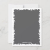 Tree of Life Bar Mitzvah Reply Card, blau und grau RSVP Karte (Rückseite)