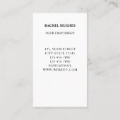 Tree of Life Beruflich Business Card Visitenkarte (Rückseite)