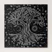 Tree of Life - black and white Puzzle (Vertikal)