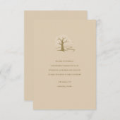 Tree of Life Buff Beileid Vielen Dank Karte (Vorne/Hinten)