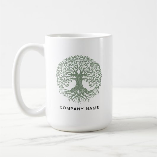 Tree of Life Business Logo Kaffeetasse (Links)