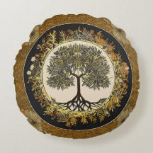 Tree of Life by kedoki Floral Gold Stickerei Thro
