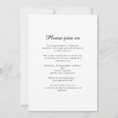 Tree of Life - Celebration of Life Funeral Photo Einladung (Rückseite)