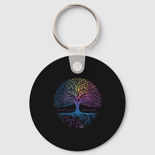 Tree Of Life Choose Life Suicide Prevention Awaren Schlüsselanhänger (Vorderseite)