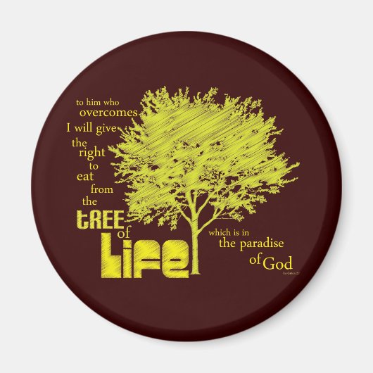 Tree of Life Christlich Scripture magnet (Vorne)