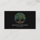Tree of Life Coach Event Planner Yoga Lehrer Visitenkarte (Vorderseite)