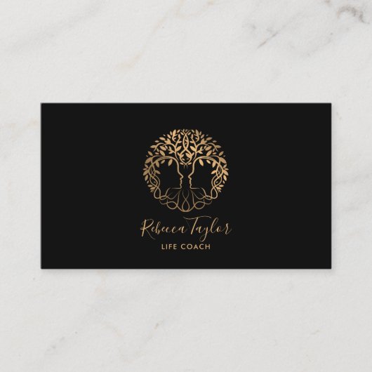 Tree of Life Coach Therapist Psychiater Visitenkarte (Vorderseite)