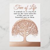 Tree of Life Coach Therapist Yoga Healer Folieneinladung (Vorderseite)