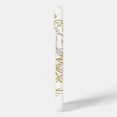 Tree of Life Cream & Gold Celtic Case-Mate iPhone Hülle (Rückseite / Links)