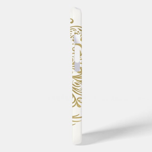 Tree of Life Cream & Gold Celtic Case-Mate iPhone Hülle (Rückseite / Links)