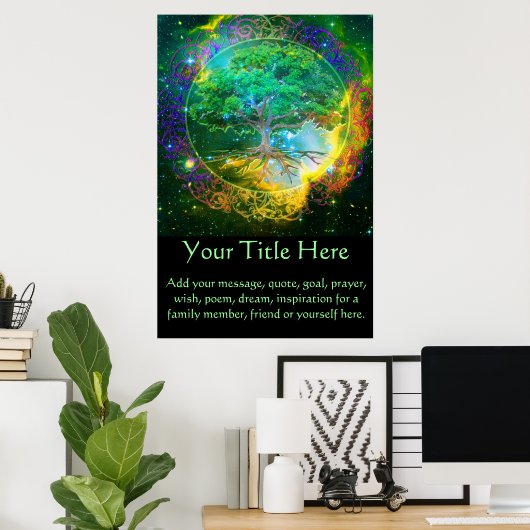Tree of Life CustomizeABLE-Poster Poster (Heimbüro)