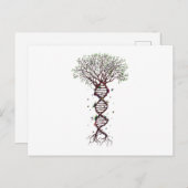Tree of Life DNA Genetics Biology Environment Ankündigungspostkarte (Vorne/Hinten)