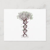 Tree of Life DNA Genetics Biology Environment Ankündigungspostkarte (Vorderseite)