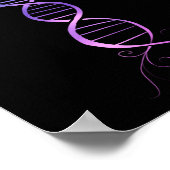 Tree of Life DNA Strand Genealogy Tree Poster (Ecke)