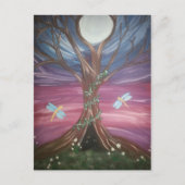 Tree of Life Dragon Fly Postkarte (Vorderseite)