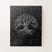 Tree of Life Drawing Black and White Puzzle (Vertikal)