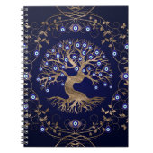 Tree of Life Evil Eye Ornament Notizblock (Vorderseite)