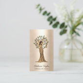 Tree of Life Frauentherapie Psychology Life Coach Visitenkarte (Stehend Vorderseite)