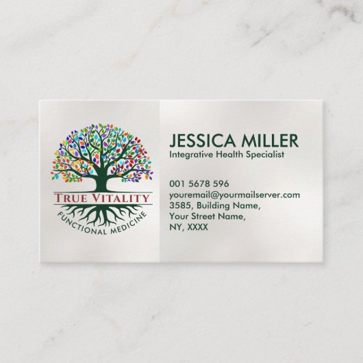 Tree of Life - Functional Medicine Business Card Visitenkarte (Vorderseite)