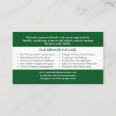 Tree of Life - Functional Medicine Business Card Visitenkarte (Rückseite)