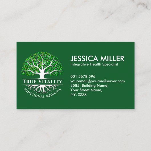 Tree of Life - Functional Medicine Business Card Visitenkarte (Vorderseite)