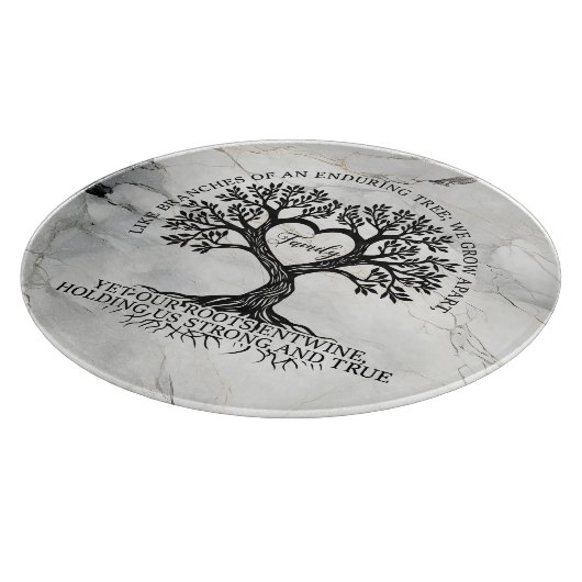 Tree of Life Glass Cutting Board  Schneidebrett (Ecke)