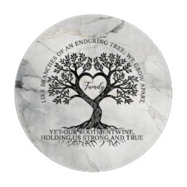 Tree of Life Glass Cutting Board Schneidebrett