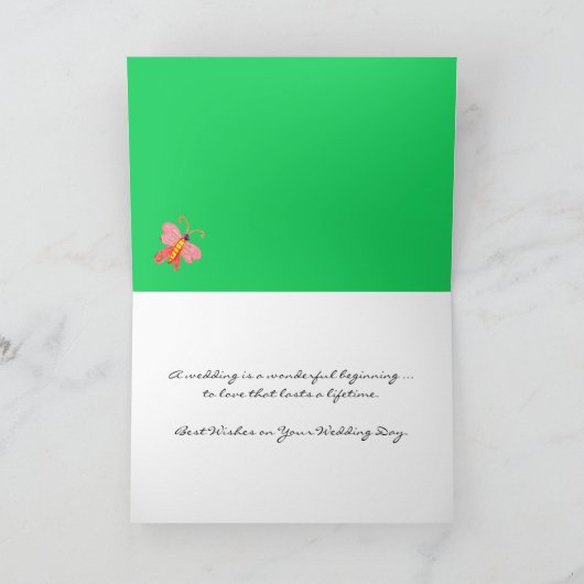 Tree of Life Glückwunsch Hochzeitskarte Karte (Innenseite)