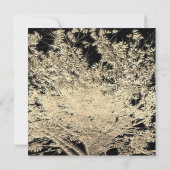 Tree of Life Gold und Black Bar Mitzvah Einladung (Rückseite)