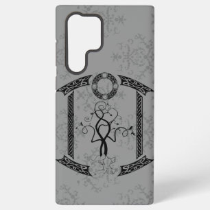 Tree of Life Grey Damaskus Phone Case Samsung Galaxy Hülle