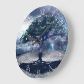 Tree of Life Große Wanduhr (Winkel)