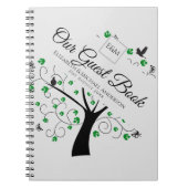 Tree of Life Guest Book Wedding Memorial Sonstige Notizblock (Vorderseite)