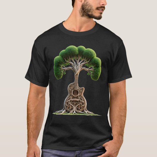 Tree of Life Guitar Player Gitarrist Gitarre Lover T-Shirt (Vorderseite)