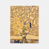 Tree Of Life Gustav Klimt Fleecedecke (Vorderseite)