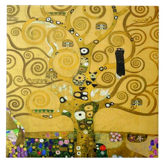 “ Tree of life ” , gustav klimt Fliese (Vorderseite)
