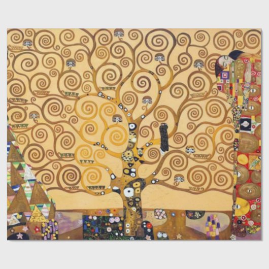 Tree Of Life Gustav Klimt Geschenkpapier (Flach)