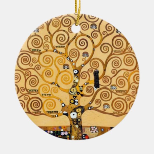 Tree Of Life Gustav Klimt Keramik Ornament (Vorne)