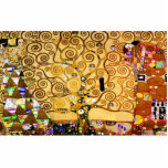 Tree of Life Gustav Klimt Nouveau Freistehende Fotoskulptur<br><div class="desc">The Tree of Life (1909)  is a beautiful painting by Vienna Secessionist painter Gustav Klimt. Known for painting with pure gold,  his art is vibrant and fun. The Tree of Life's branches curl towards the heavens.</div>
