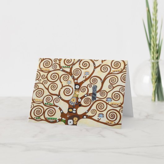 Tree Of Life Gustav Klimt Restored Version Karte (Vorderseite)