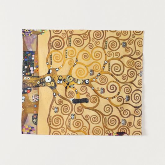 Tree Of Life Gustav Klimt Wandteppich (Vorderseite (Horizontal))