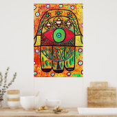 Tree Of Life Hamsa Poster (Küche)