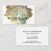 Tree of Life Health Wellness-Center Holographic Gl Visitenkarte (Vorne/Hinten)