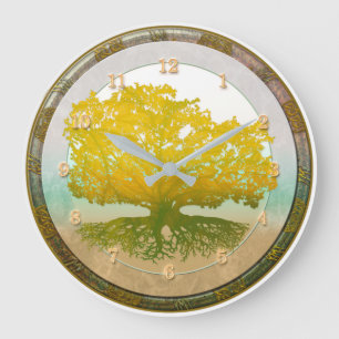 TREE OF LIFE Heaven and Earth Large Clock Große Wanduhr